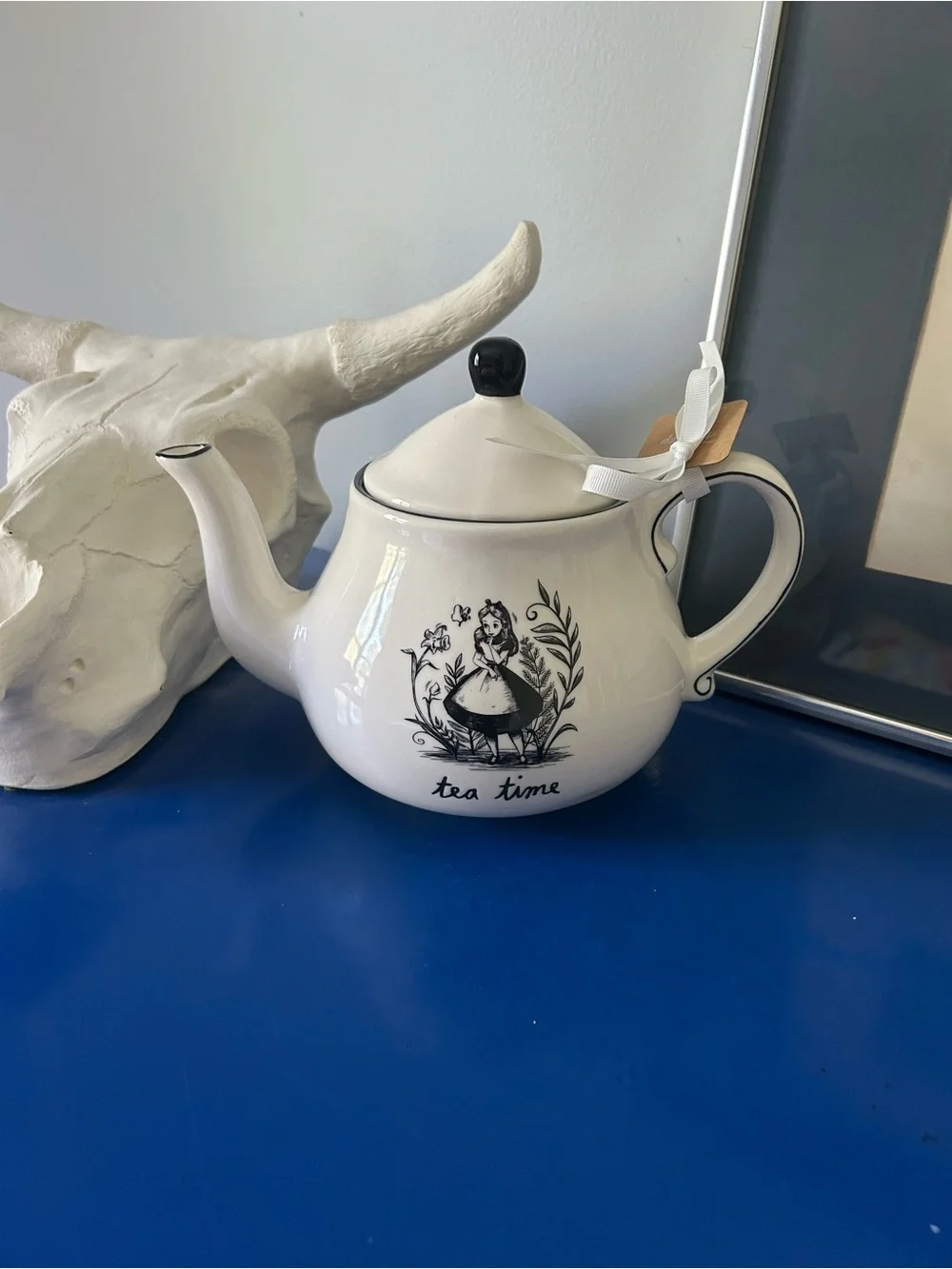 Rae Dunn Disney Alice In Wonderland Tea Time Teapot
